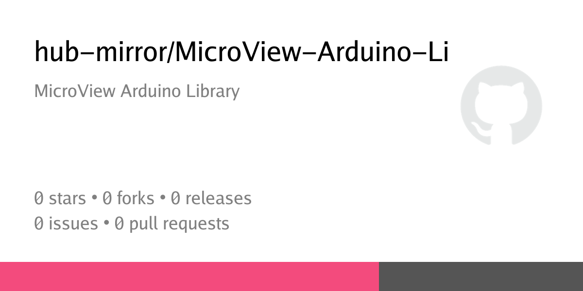 hub-mirror/MicroView-Arduino-Library: MicroView Arduino Library - Molzy ...